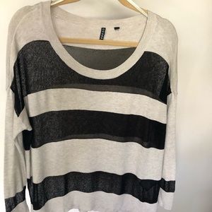 Guess mesh striped sweater
